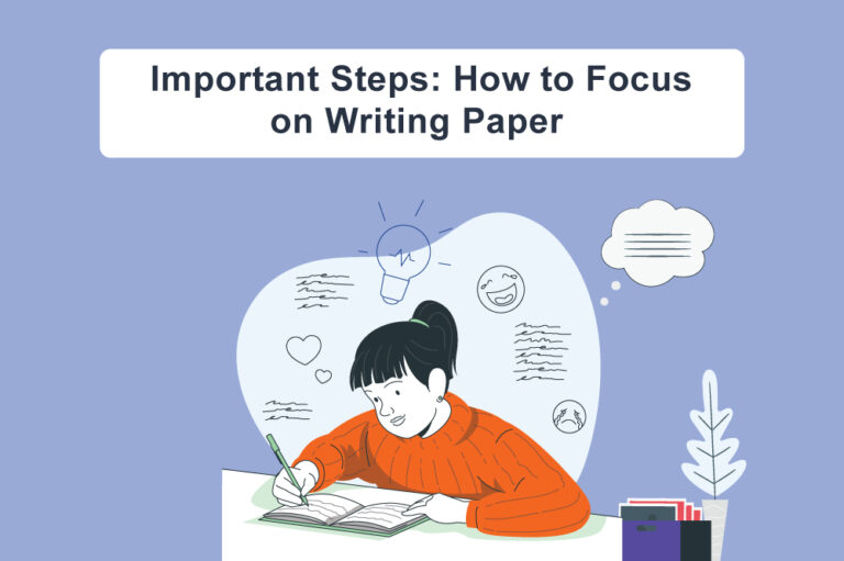 Important guides to keep focus on writing paper.